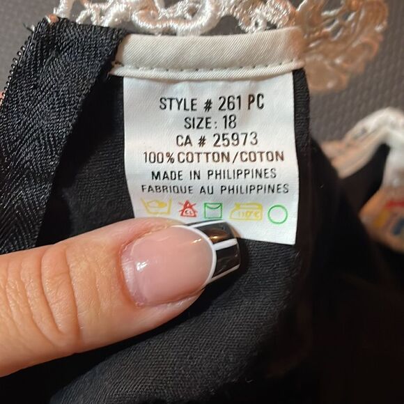 Vintage Pebbles & Stones Baby Velvet Floral Dress Size 18M - Picture 6 of 6